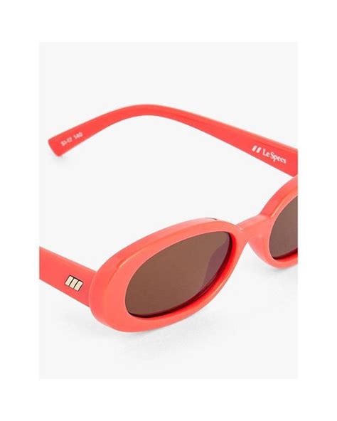 le specs outta love oval-frame polycarbonate sunglasses